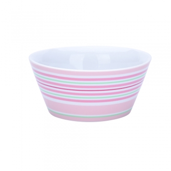 Schale Conical Bowl Multi Stripes Pink